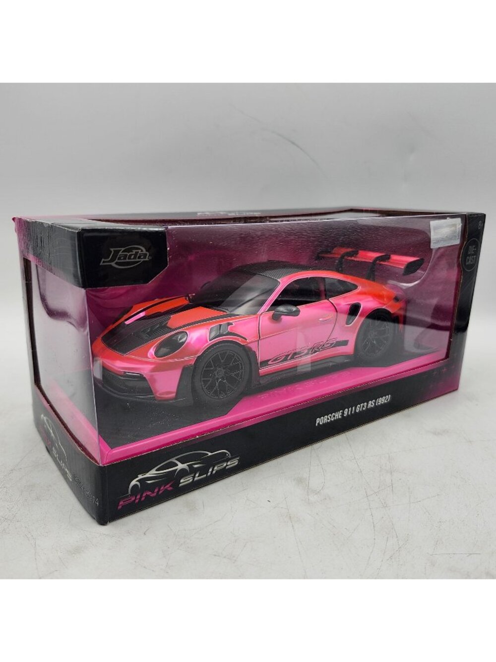Jada Toys Pink Slips Porsche 911 GT3 RS 992 Die-Cast Model Car 1:24 Scale Chase